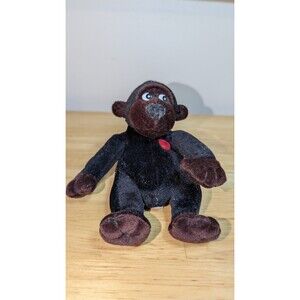 Adorable Gorilla with Heart Nose & Chest 6" Plush Soft